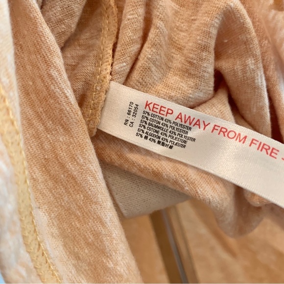 FREE PEOPLE Peach Shawna Short Sleeves Tee T-Shirt Tunic Dress - Picture 10 of 11